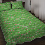 Merry Christmas Lights Pattern Print Quilt Bed Set