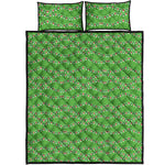 Merry Christmas Lights Pattern Print Quilt Bed Set