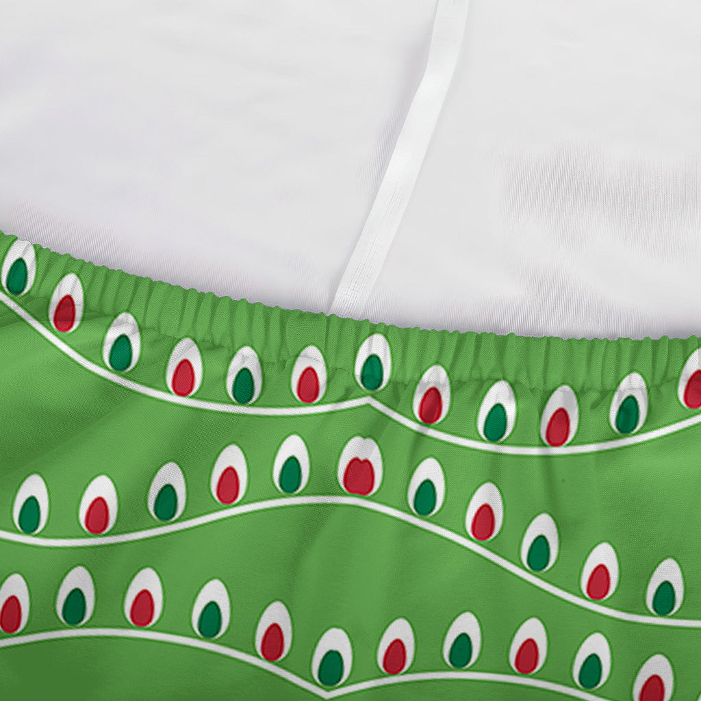 Merry Christmas Lights Pattern Print Sofa Cover