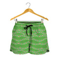 Merry Christmas Lights Pattern Print Women's Shorts