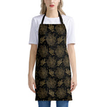 Merry Christmas Poinsettia Pattern Print Apron