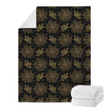 Merry Christmas Poinsettia Pattern Print Blanket