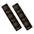 Merry Christmas Poinsettia Pattern Print Car Seat Belt Covers
