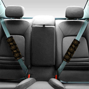 Merry Christmas Poinsettia Pattern Print Car Seat Belt Covers