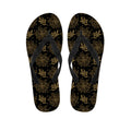 Merry Christmas Poinsettia Pattern Print Flip Flops