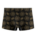 Merry Christmas Poinsettia Pattern Print Men's Boxer Briefs
