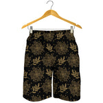 Merry Christmas Poinsettia Pattern Print Men's Shorts