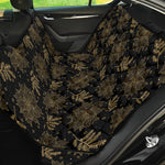 Merry Christmas Poinsettia Pattern Print Pet Car Back Seat Cover