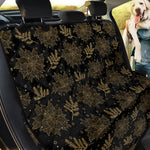 Merry Christmas Poinsettia Pattern Print Pet Car Back Seat Cover