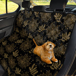 Merry Christmas Poinsettia Pattern Print Pet Car Back Seat Cover