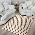 Merry Christmas Polka Dot Pattern Print Area Rug