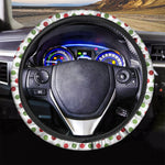 Merry Christmas Polka Dot Pattern Print Car Steering Wheel Cover