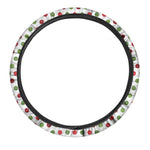 Merry Christmas Polka Dot Pattern Print Car Steering Wheel Cover