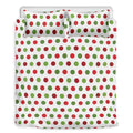 Merry Christmas Polka Dot Pattern Print Duvet Cover Bedding Set