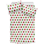Merry Christmas Polka Dot Pattern Print Duvet Cover Bedding Set