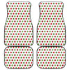 Merry Christmas Polka Dot Pattern Print Front and Back Car Floor Mats