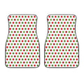 Merry Christmas Polka Dot Pattern Print Front Car Floor Mats
