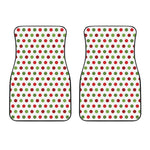 Merry Christmas Polka Dot Pattern Print Front Car Floor Mats