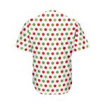 Merry Christmas Polka Dot Pattern Print Men's Baseball Jersey