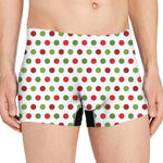 Merry Christmas Polka Dot Pattern Print Men's Boxer Briefs