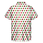 Merry Christmas Polka Dot Pattern Print Men's Short Sleeve Shirt