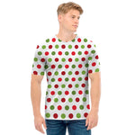 Merry Christmas Polka Dot Pattern Print Men's T-Shirt