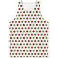 Merry Christmas Polka Dot Pattern Print Men's Tank Top