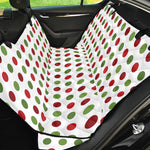 Merry Christmas Polka Dot Pattern Print Pet Car Back Seat Cover