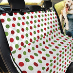 Merry Christmas Polka Dot Pattern Print Pet Car Back Seat Cover