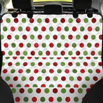 Merry Christmas Polka Dot Pattern Print Pet Car Back Seat Cover