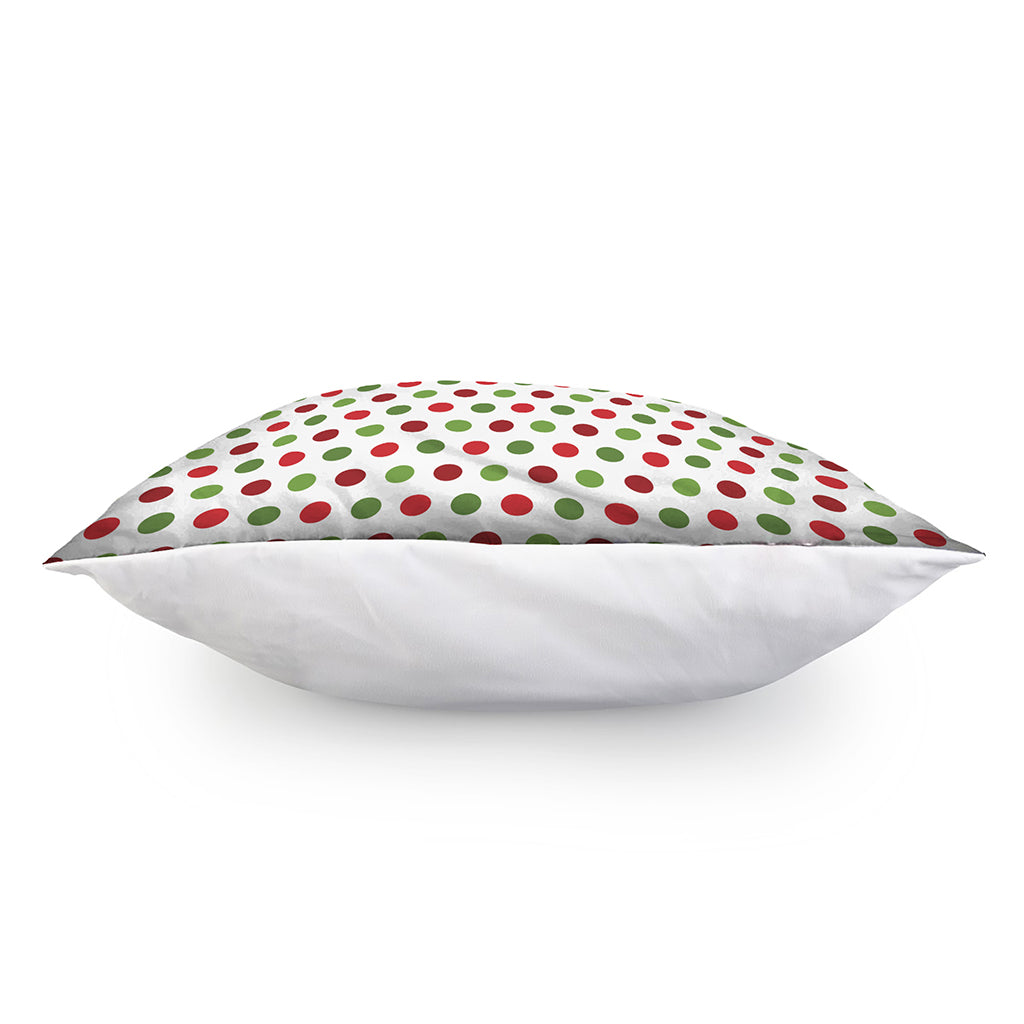 Merry Christmas Polka Dot Pattern Print Pillow Cover