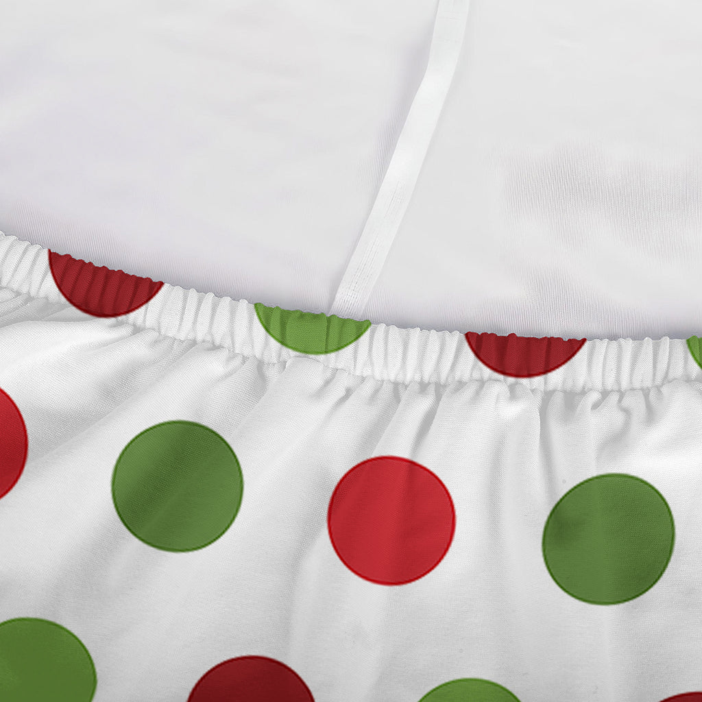Merry Christmas Polka Dot Pattern Print Sofa Cover