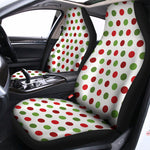 Merry Christmas Polka Dot Pattern Print Universal Fit Car Seat Covers