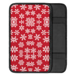 Merry Christmas Snowflakes Pattern Print Car Center Console Cover