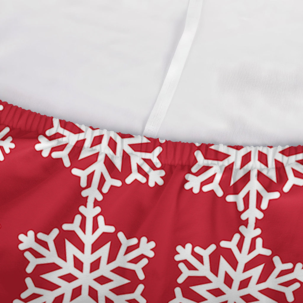 Merry Christmas Snowflakes Pattern Print Sofa Cover