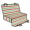 Merry Christmas Striped Pattern Print Pet Car Back Seat Cover