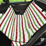 Merry Christmas Striped Pattern Print Pet Car Back Seat Cover