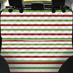 Merry Christmas Striped Pattern Print Pet Car Back Seat Cover