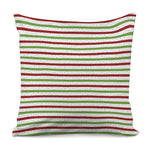 Merry Christmas Striped Pattern Print Pillow Cover