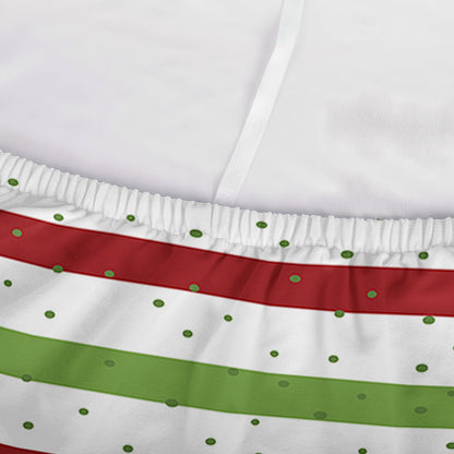 Merry Christmas Striped Pattern Print Sofa Cover