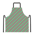 Merry Christmas Stripes Pattern Print Apron