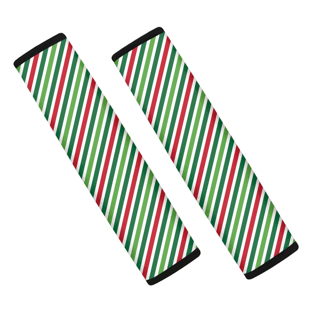 Merry Christmas Stripes Pattern Print Car Seat Belt Covers