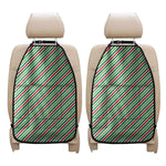 Merry Christmas Stripes Pattern Print Car Seat Organizers