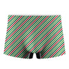 Merry Christmas Stripes Pattern Print Men's Boxer Briefs