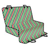 Merry Christmas Stripes Pattern Print Pet Car Back Seat Cover