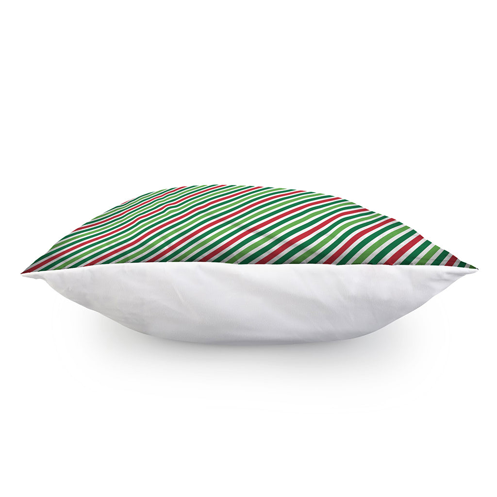 Merry Christmas Stripes Pattern Print Pillow Cover