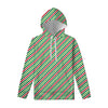 Merry Christmas Stripes Pattern Print Pullover Hoodie