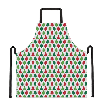 Merry Christmas Tree Pattern Print Apron