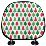 Merry Christmas Tree Pattern Print Car Headrest Covers