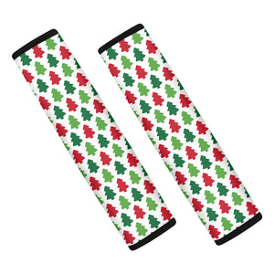 Merry Christmas Tree Pattern Print Car Seat Belt Covers